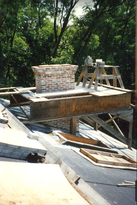 Chimney construction at Sneaker's Gap